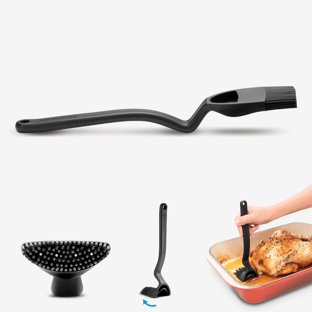 Dreamfarm Brizzle Silicone Baste, Scoop, & Drizzle Brush