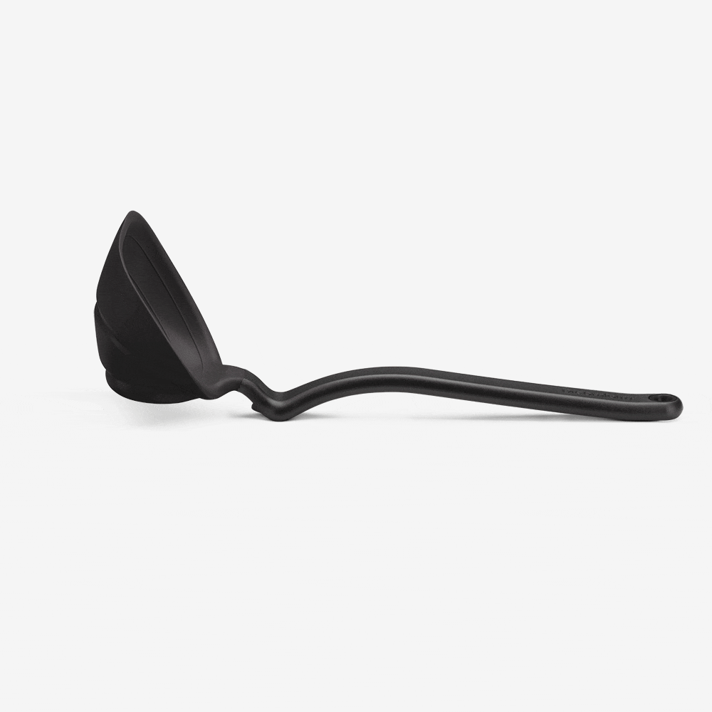 Dreamfarm Fladle Fold-Flat Silicone Ladle That Scoops It All