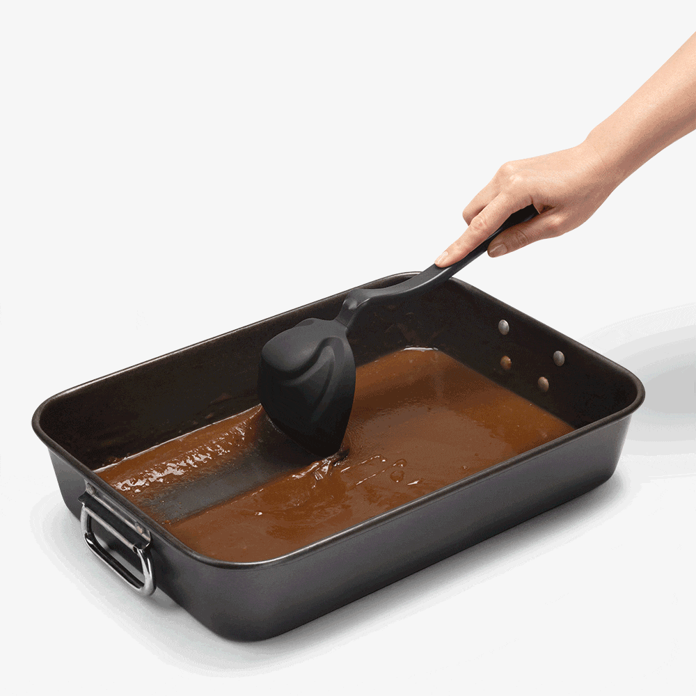 Dreamfarm Fladle Fold-Flat Silicone Ladle That Scoops It All