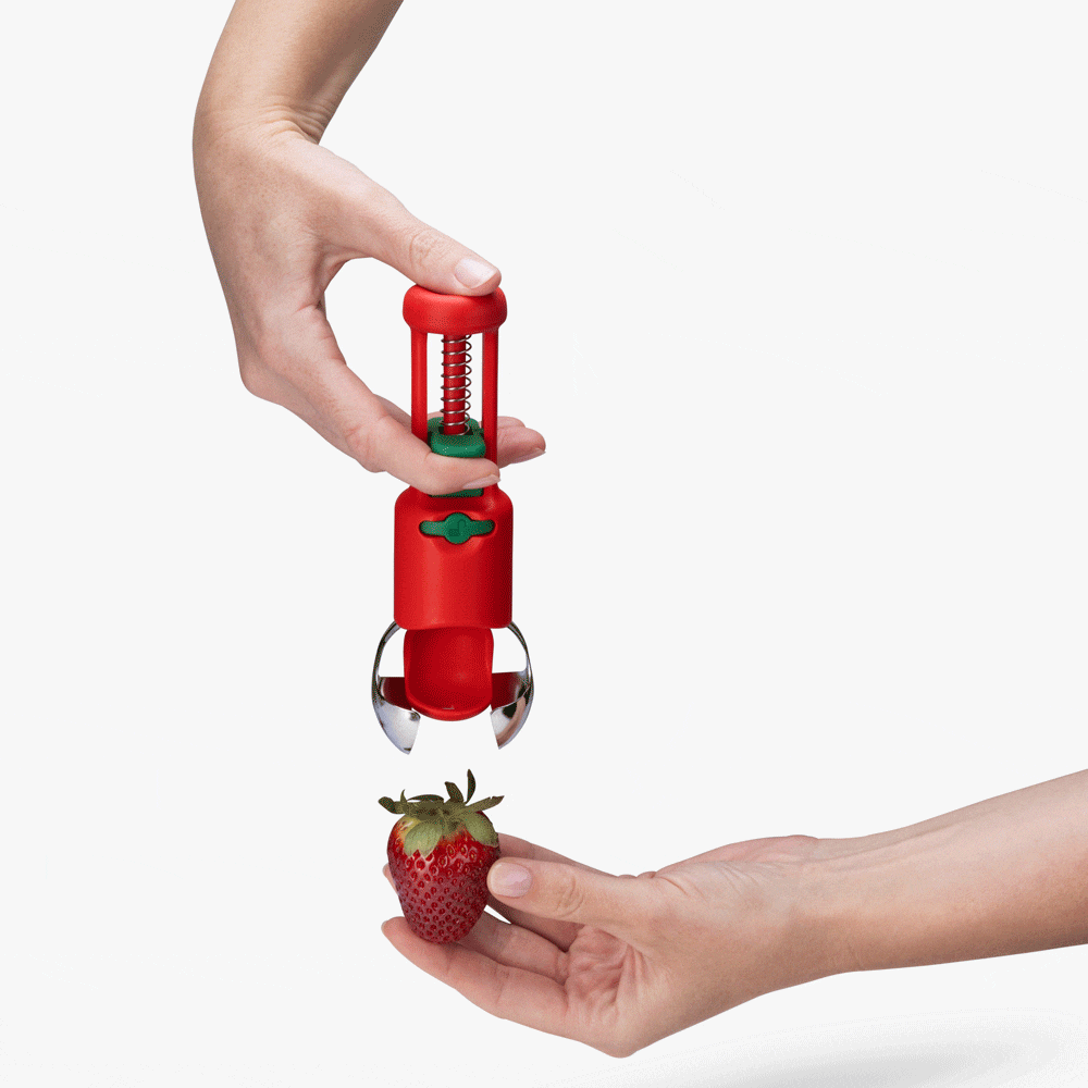 Dreamfarm Hullapit The World's Best 3-in-1 Strawberry Huller, Cherry and Olive Pitter