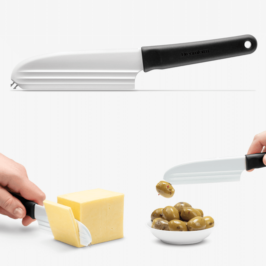 Dreamfarm Knibble Lite Non-Stick Cheese Knife with Serving Fork for Nibbles