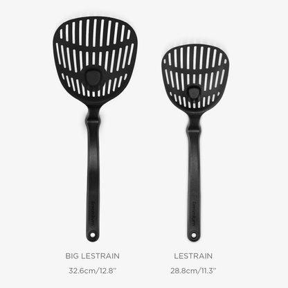 Dreamfarm Lestrain Scoop Strainer with Built-In Drip Catcher