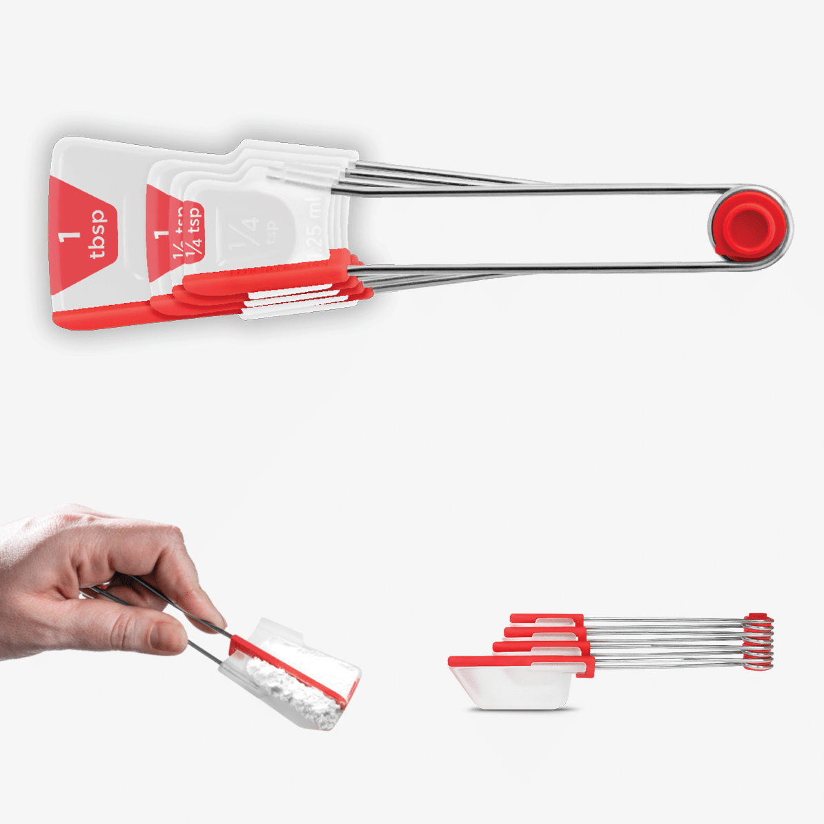 Dreamfarm Levoons Self-Levelling & Stacked Measuring Spoons