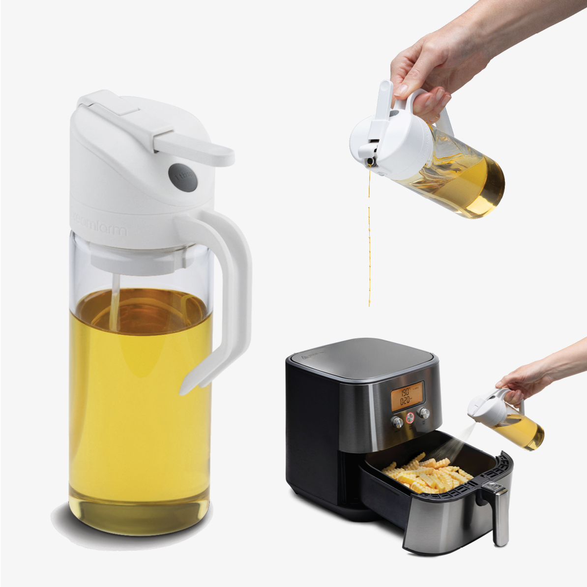 Dreamfarm Oileroo Oil Sprayer, pourer and doser