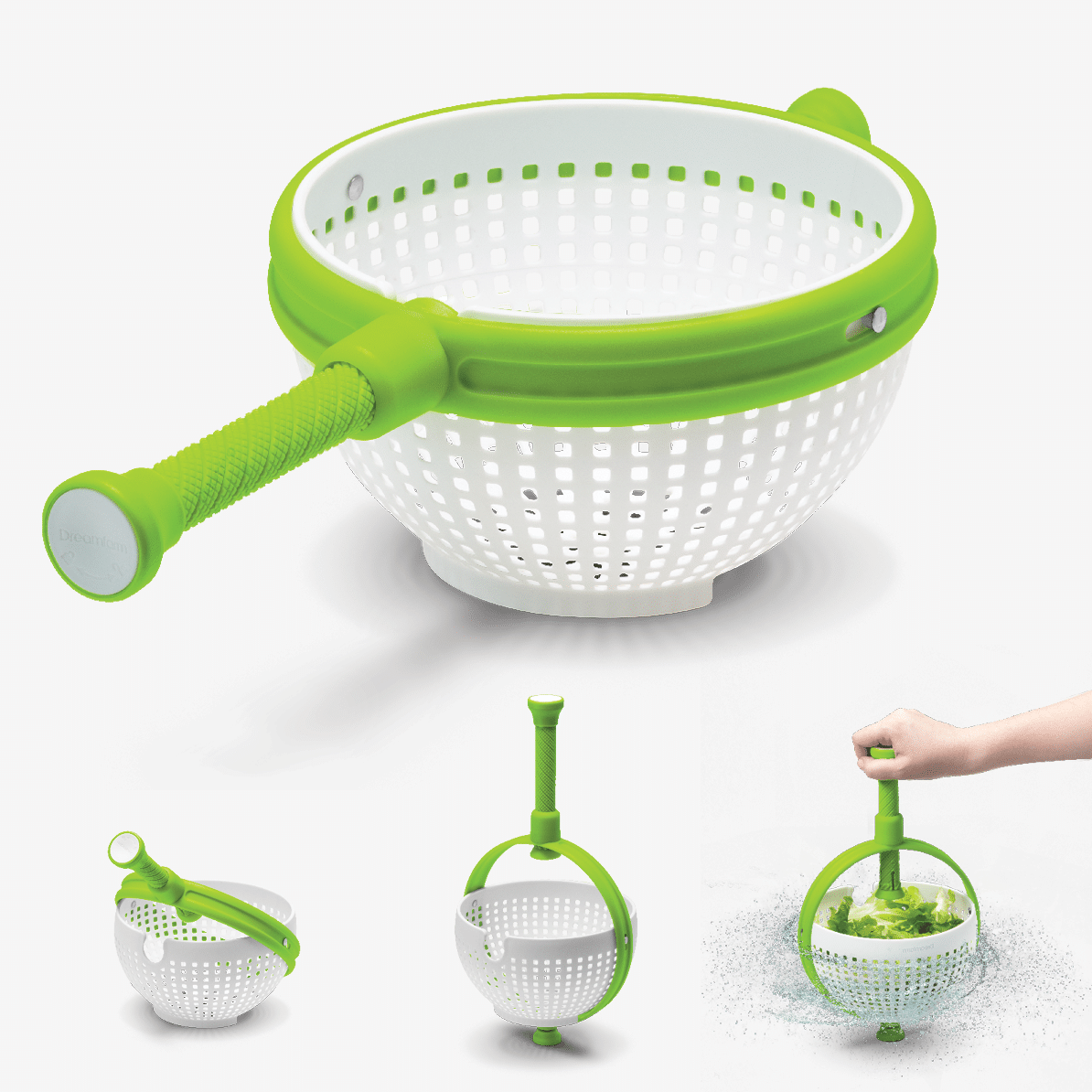 The World's Best Combined Colander & Salad Spinner - By Dreamfarm