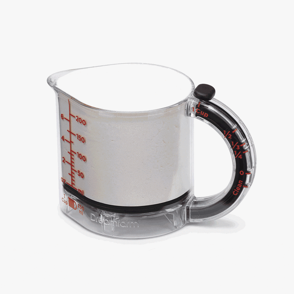 Dreamfarm Upcup Adjustable Measuring Cup That Scrapes Itself Clean
