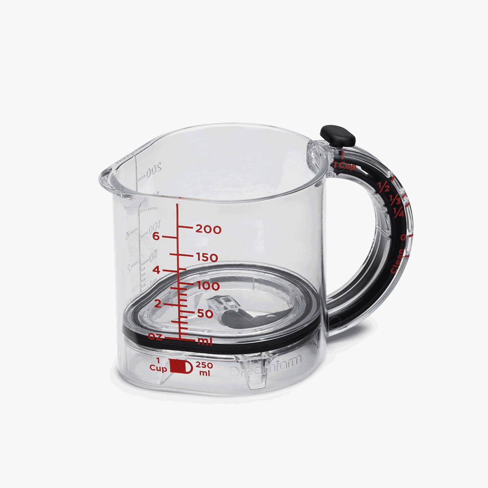 Dreamfarm Upcup Adjustable Measuring Cup That Scrapes Itself Clean